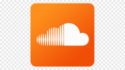 White cloud logo, brand orange line, Soundcloud free png ...