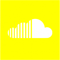 Yellow soundcloud 2 icon - Free yellow site logo icons