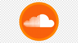 White clouds logo, text symbol brand yellow, App Soundcloud ...