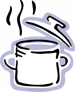 Boiling pot of soup Royalty Free Vector Clip Art ...