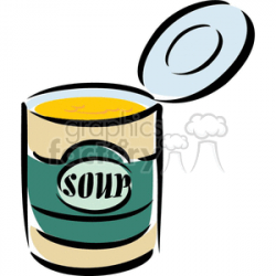 can of soup clipart. Royalty-free clipart # 383069