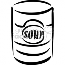 soup can outline clipart. Royalty-free clipart # 383160