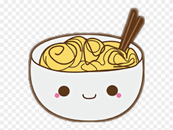 Kawaii Bowl Of Noodles Clipart (#1120348) - PinClipart