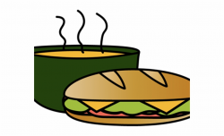 Sandwich Clipart Kawaii - Soup And Sandwich Png, Transparent ...