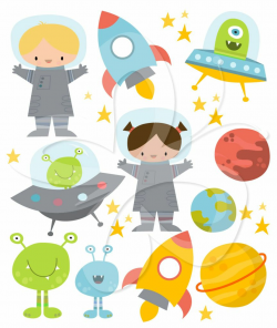 A cute Space clipart set by Creative Clip Art Collection ...