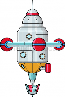 Futuristic Space Station | Vector Illustrations in 2019 ...