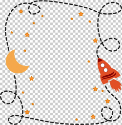 Pillow Cushion, Space elements Simple Borders, moon and ...