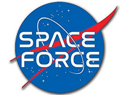 American Vinyl Blue NASA Logo Shaped Space Force Sticker (Trump Military  Insignia Logo Seal)