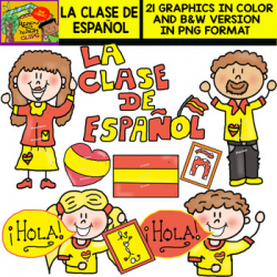 The Spanish Class - Cliparts set - 21 ItemS