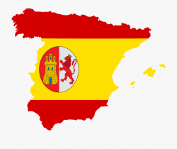Spanish Flag Clipart - Spain Flag Map #1075264 - Free ...