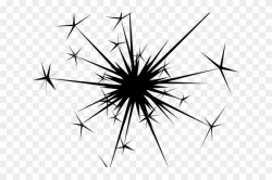 Diwali Clipart Sparkler - Sparkle Clip Art Black And White ...