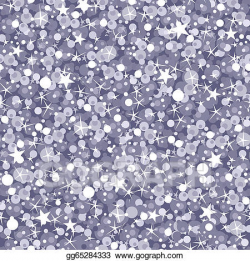 Vector Illustration - Silver sparkles seamless pattern ...