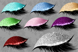 Glitter Eyes Clipart ~ Illustrations ~ Creative Market