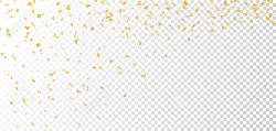 Gold Bright Confetti On White Transparen #809182 - PNG ...