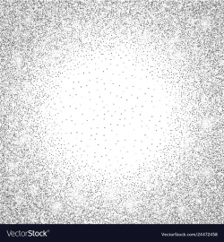 Silver glitter sparkle on a transparent