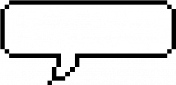 Speech Pixel Art - Pixel Speech Bubble Blank , Transparent ...