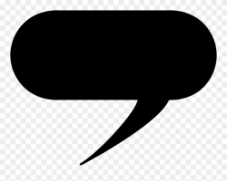 Comment Bubble 14, Buy Clip Art - Black Speech Bubble ...