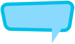 Blue Bubble Speech PNG Transparent Clip Art Image | Gallery ...