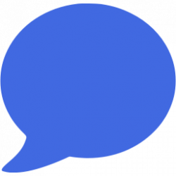 Royal blue speech bubble icon - Free royal blue speech ...