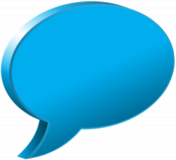 Speech Bubble Blue Transparent PNG Image | Gallery ...