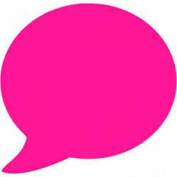 Deep pink speech bubble icon - Free deep pink speech bubble ...