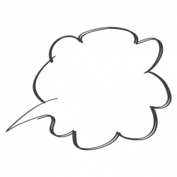 Comic speech bubble doodle - Transparent PNG & SVG vector