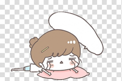 Kawaii People, crying girl and speech bubble illustration ...