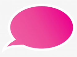 Png - - - Pink Speech Bubble Transparent Background ...