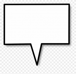 Square Clipart Speech Bubble - Rectangle Callout Png ...