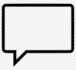 Speech Buble Comments - Rectangle Speech Bubble Png ...