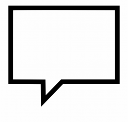 Message Bubble Conversation Talk Comments - Square Talk Png ...
