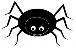 Spider clipart black and white free images 4 - ClipartBarn