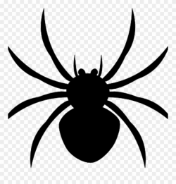 Spider Clipart Black And White Arachnophobia Overcoming - Spider ...