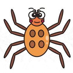 Spider Cartoon Animation Clip Art Spiders Clipart Orange Png - AZPng