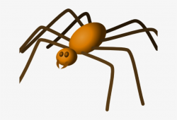Spider Clipart Transparent Background - Orange Spider Clipart PNG ...