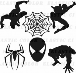 Spiderman clipart silhouette jpg - Clipartix