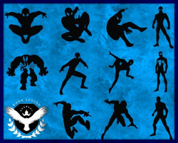 45 Spiderman Silhouette | Spiderman Clipart | Spiderman SVG ...