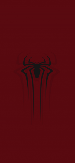 Download 1125x2436 wallpaper spider-man, minimal, black mark ...