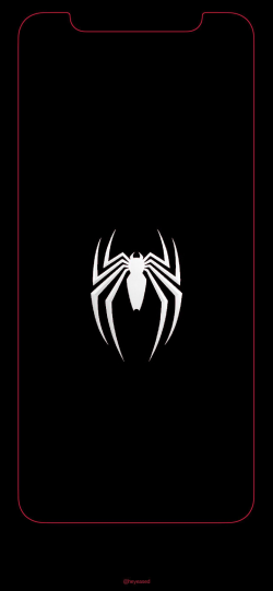 iPhone X Spiderman Logo Wallpaper : SpidermanPS4