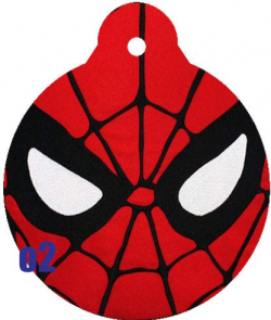 O2 Circle Team Avengers Iron Man Spider-Man Thor Captain America Comic Art  Design Custom Logo Dog Pet Cat ID Tag Round Shape Personalized Key Ring