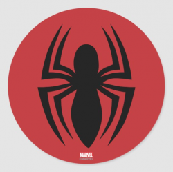 Spider-Man Spider Logo Classic Round Sticker