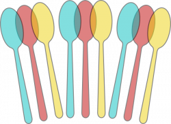 Colorful Spoons Clip Art at Clker.com - vector clip art ...