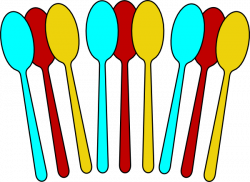 Colorful Spoons-not Opaque Clip Art at Clker.com - vector ...