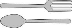 fork and spoon simple | Forks, spoons, Forks clipart, Fork ...