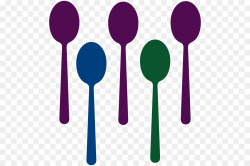 Wooden Spoon clipart - Spoon, Fork, Purple, transparent clip art