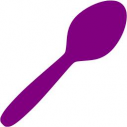 Purple spoon icon - Free purple utensil icons