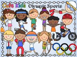 Olympic Sports Cute Kids Clipart