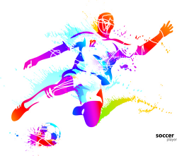 Colored sports elements vector art Free vector in Encapsulated ...