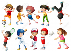 Kids playing sports clipart 1 » Clipart Station