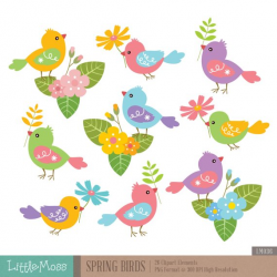 Spring birds clipart 2 » Clipart Station